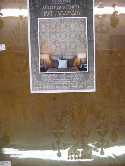 Ikat Samarkand stencil 