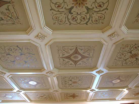 stencils for ceiling coffers