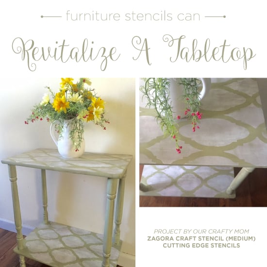 Cutting Edge Stencils shares DIY furniture makeover projects using craft stencil patterns. http://www.cuttingedgestencils.com/craft-stencils-furniture-stencils.html