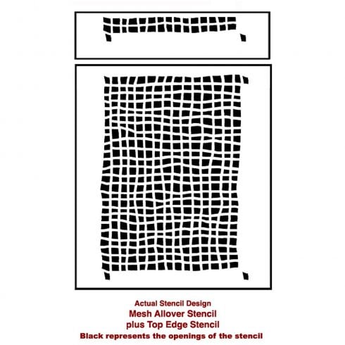 The Mesh Allover Stencil, a popular geometric wall pattern, from Cutting Edge Stencils. http://www.cuttingedgestencils.com/mesh-contemporary-stencil-grid-pattern.html