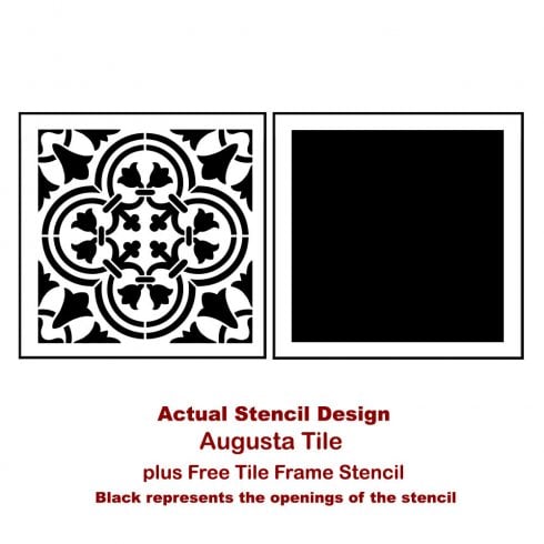 The Augusta Tile Stencil from Cutting Edge Stencils is based on traditional Portuguese Azulejos tile designs. http://www.cuttingedgestencils.com/augusta-tile-stencil-design-patchwork-tiles-stencils.html