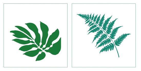 The Bermuda Breeze and the Fern Accent Pillow Stencil Kits from Cutting Edge Stencils. http://www.cuttingedgestencils.com/bermuda-breeze-stencils-paint-a-pillow-kit.html