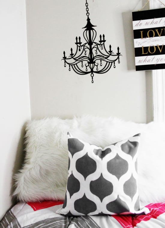 A DIY painted and stenciled accent pillow using the Cascade Pillow Stencil Kit from Cutting Edge Stencils. http://www.cuttingedgestencils.com/cascade-stencils-paint-a-pillow-kit.html