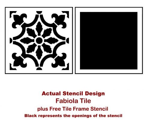 The Fabiola Tile Stencil is Based on traditional Portuguese Azulejos tile designs from Cutting Edge Stencils. http://www.cuttingedgestencils.com/fabiola-tile-stencil-spanish-portugese-tiles-stencils.html