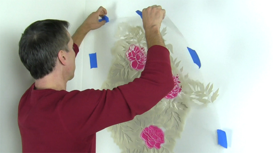 Cutting Edge Stencils shares how to stencil a floral accent wall to get a wallpaper look using the Japanese Peonies Allover Stencil. http://www.cuttingedgestencils.com/japanese-peonies-floral-stencil-pattern.html