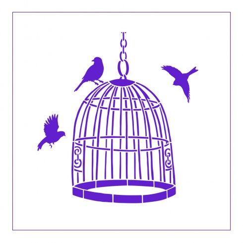 The Bird Cage Accent Pillow Stencil Kit from Cutting Edge Stencils. http://www.cuttingedgestencils.com/bird-cage-stencils-paint-a-pillow-kit.html