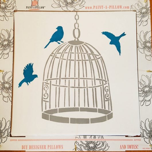 Learn how to stencila DIY decorative pillow using the Bird Cage Accent Pillow Stencil Kit from Cutting Edge Stencils. http://www.cuttingedgestencils.com/bird-cage-stencils-paint-a-pillow-kit.html