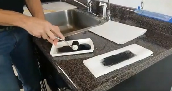Learn how to stencil a faux tile backsplash using the Fabiola Tile Stencil from Cutting Edge Stencils. http://www.cuttingedgestencils.com/fabiola-tile-stencil-spanish-portugese-tiles-stencils.html