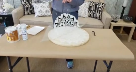 Learn how to craft a DIY wooden tray using the Radiance Mandala Stencil from Cutting Edge Stencils. http://www.cuttingedgestencils.com/radiance-mandala-stencil-yoga-mandala-stencils-decal.html