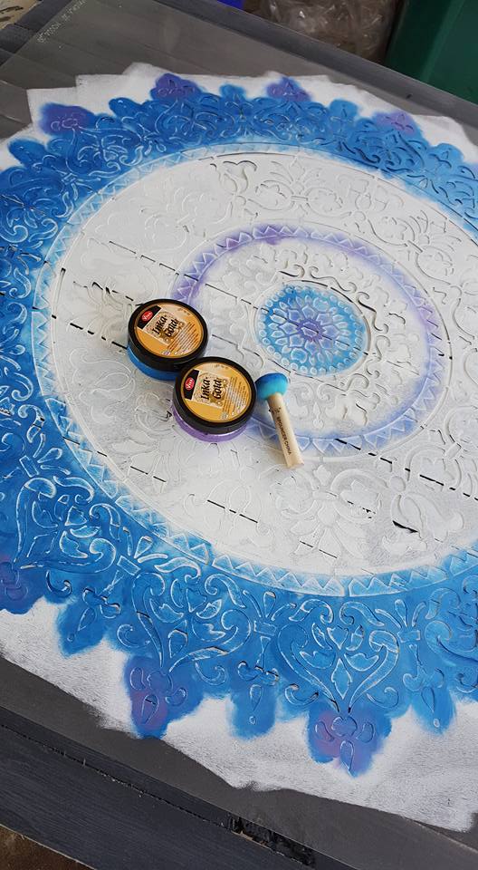 Learn how to craft DIY reclaimed wood wall art using the Prosperity Mandala Stencil from Cutting Edge Stencils. http://www.cuttingedgestencils.com/prosperity-mandala-stencil-yoga-mandala-stencils-designs.html