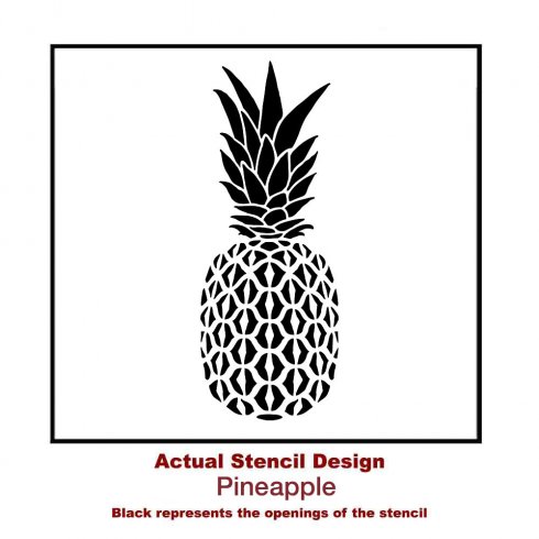 The Pineapple Stencil from Cutting Edge Stencils. http://www.cuttingedgestencils.com/pineapple-stencil-design-wall-stencils.html