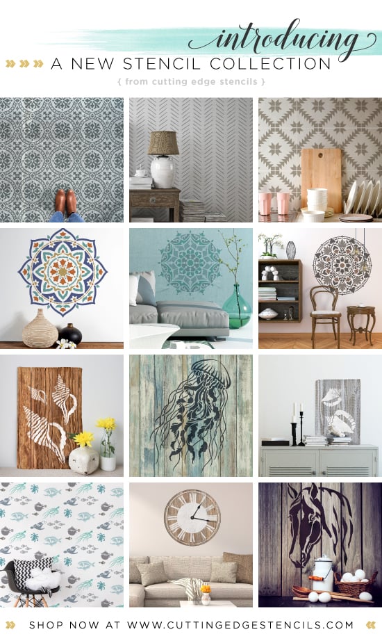 Cutting Edge Stencils is excited to announce our new stencil patterns including nautical, tile, and mandala designs. http://www.cuttingedgestencils.com/wall-stencils-stencil-designs.html
