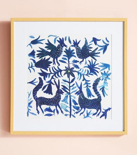 Otomi wall art sold at Anthropologie was our DIY inspiration. http://www.cuttingedgestencils.com/otomi-pattern-craft-stencil-DIY-home-decor-project.html