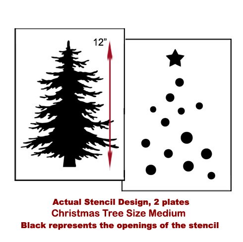 The Christmas Tree Craft Stencil from Cutting Edge Stencils. http://www.cuttingedgestencils.com/christmas-tree-stencil.html