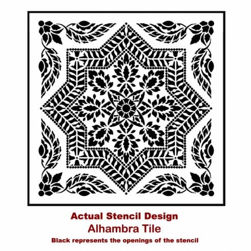 Alhambra Tile Allover Stencil