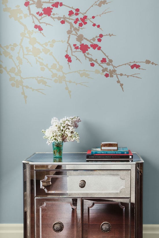 Sakura&Butterflies-BenjaminMoore-stencils