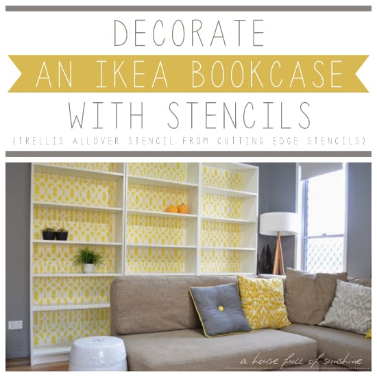 cutting-edge-stencils-diy-stenciled-ikea-bookcase-yellow