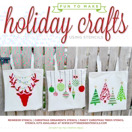 cutting-edge-stencils-diy-stenciled-tote-bags-christmas-holiday-crafts
