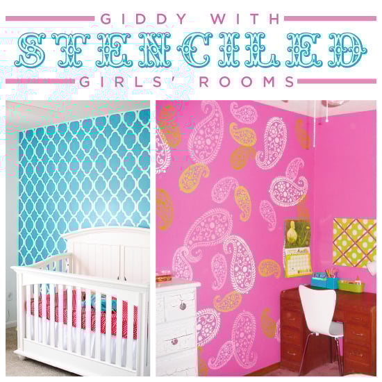 stenciled-girls-room-nursery-ideas-pink-blue