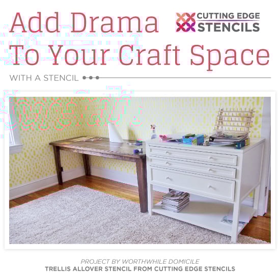 trellis-allover-stencil-diy-stenciled-craft-room-cutting-edge-stencils-wallpaper