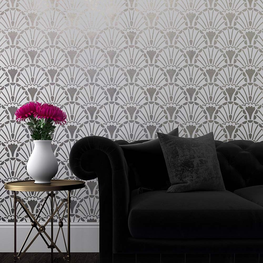 Art Deco Wall Stencil