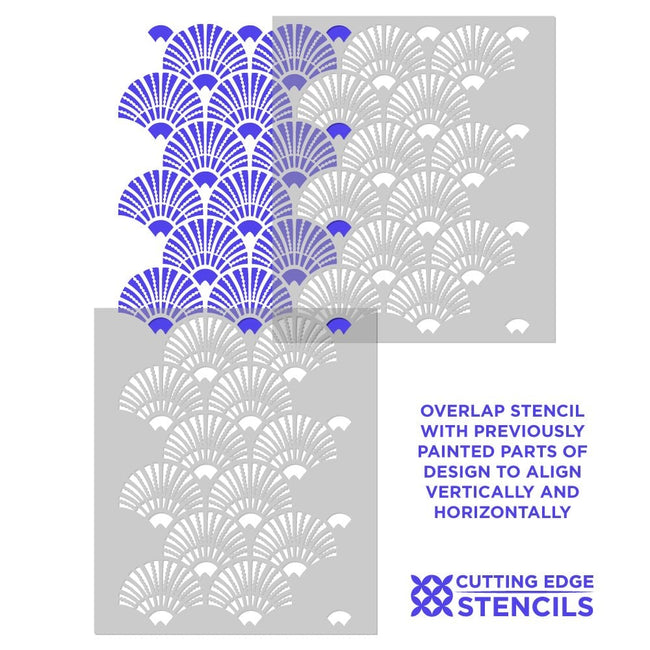 Art-Deco-wall-design-stencil-Deco-Fans-1234