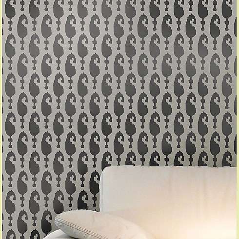 ikat pattern stencil