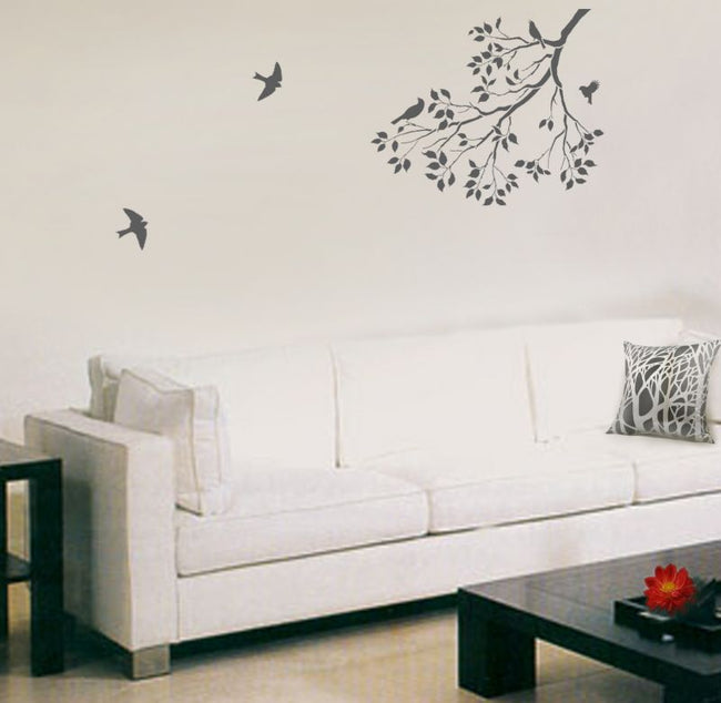 Spring Songbirds Wall Stencil