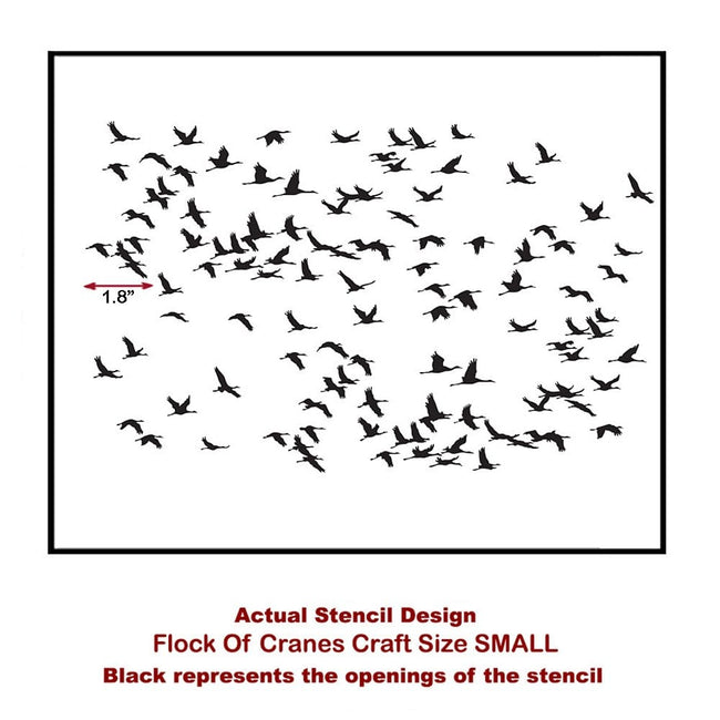 Flock-Of-Cranes-Small-craft-furniture-stencil