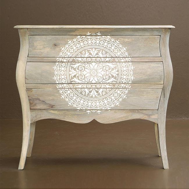 Mandala stencil furniture stenciled stencls mandalas