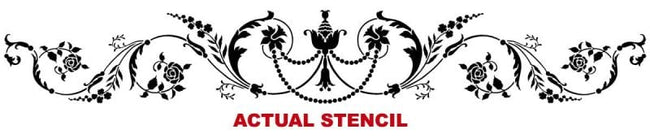 Marie Antoinette Lower Panel Stencil