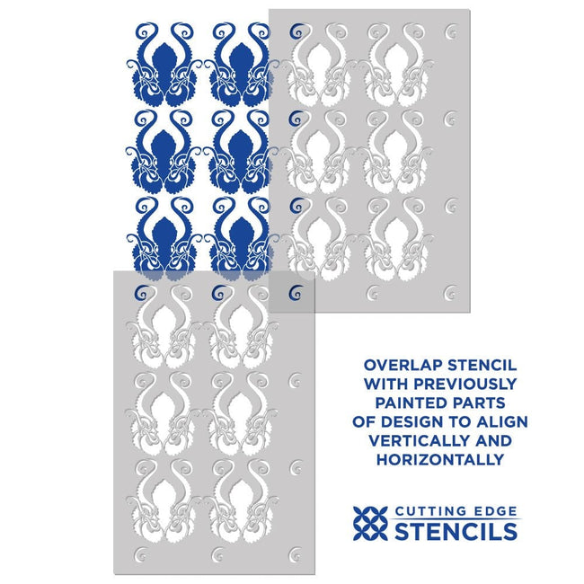 Octopus Stencil Nautical Wall Design Large Marine Life Decals for DIY home decor