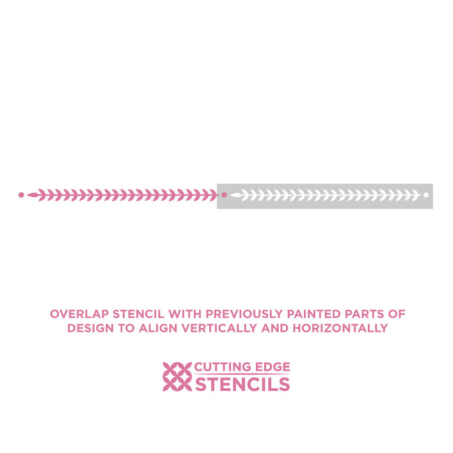 rosemary trim border stencil alignment photo