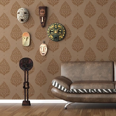 Paisley wall stencil - Wall patterns for DIY home decor - Stencils