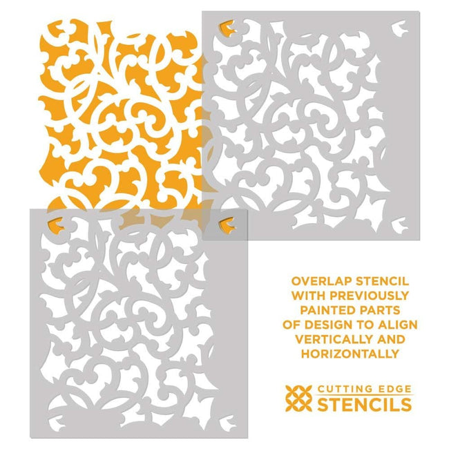 Venetian-Scroll-how-to-stencil