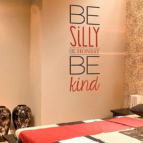 Wall-quotes-stencil-be-silly