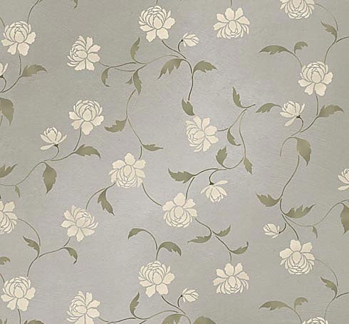 Peony Allover Stencil - Factory Second
