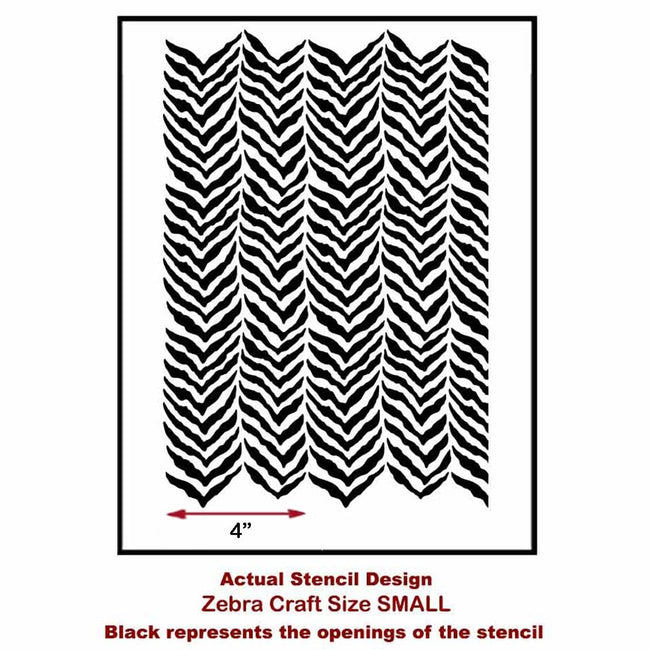 Zebra Stripe Craft Stencil