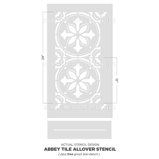 Abbey Tile Stencil