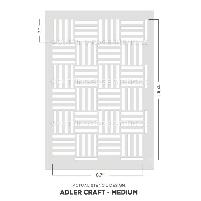 craft stencil adler for furniture line pattern