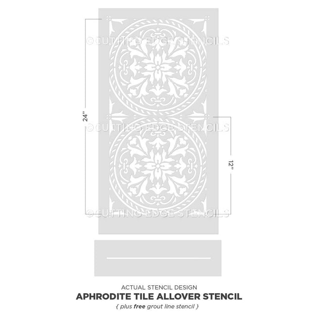 Aphrodite Tile Stencil