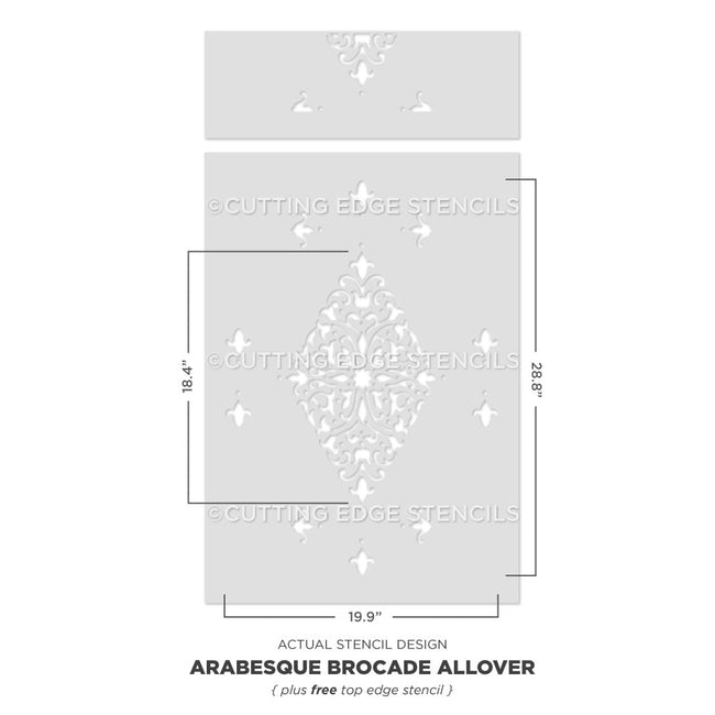 arabesque stencil for walls