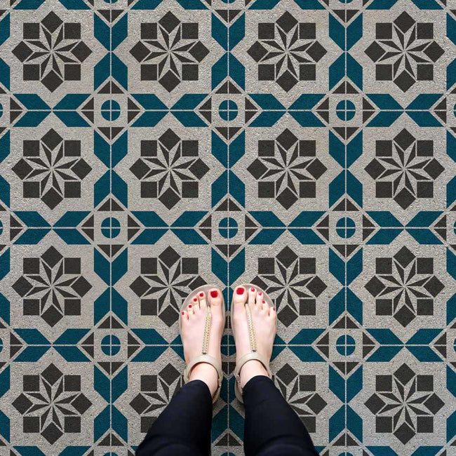 Atlas TIle Painted Cement Floor