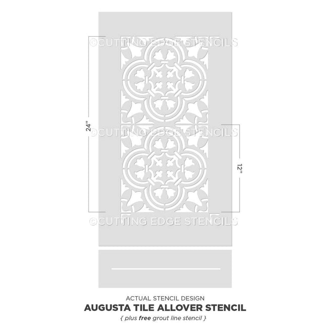 Augusta Tile Stencil