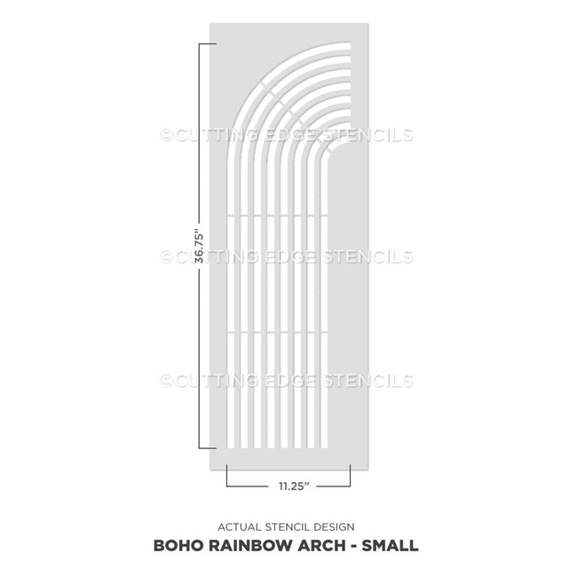 small boho rainbow arch actual image