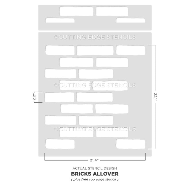 Bricks Allover Stencil
