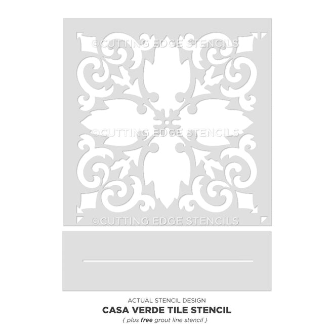 Casa-Verde-Tile-Stencil-Painted-Floor-Actual