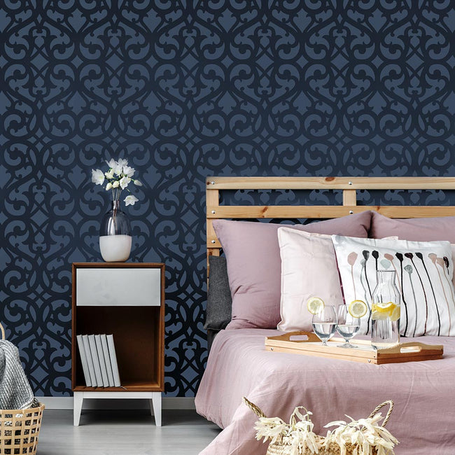 Castle Trellis Allover Wall Stencil Design Decor Stenciling