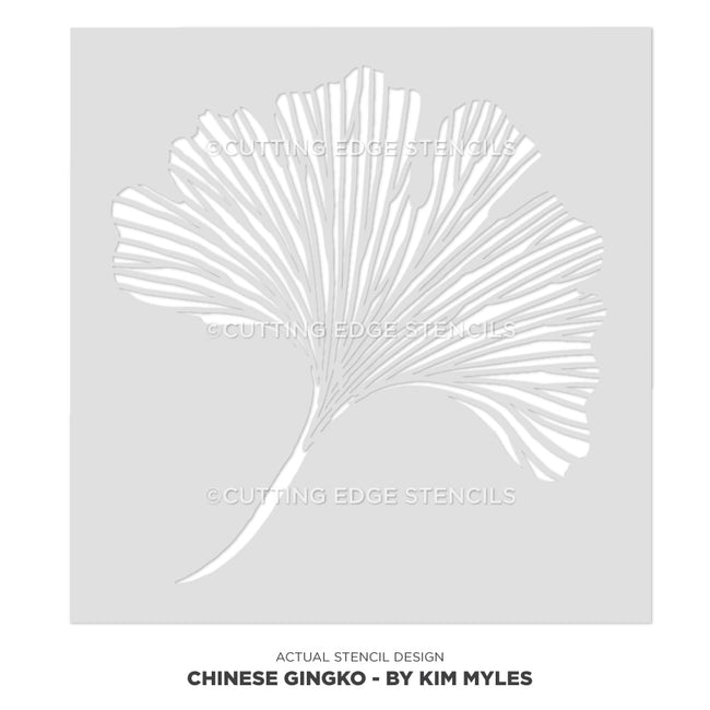 ginkgo leaf stencil