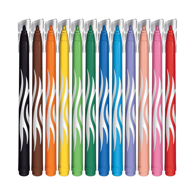 12 washable markers